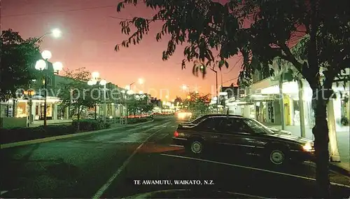 AK / Ansichtskarte Waikato Te Awamutu at night