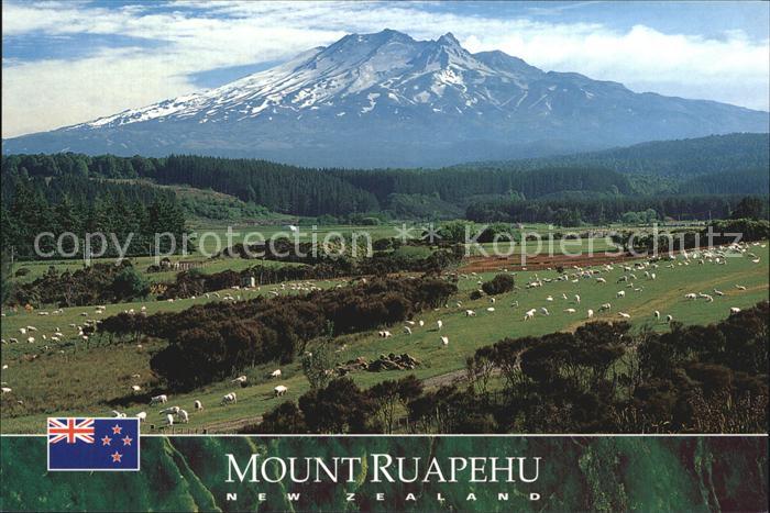 Mount Ruapehu Neuseeland Ansichtskarte 
