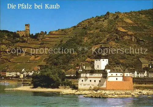 AK / Ansichtskarte Kaub Die Pfalz im Rhein Burg Gutenfels Kat. Kaub