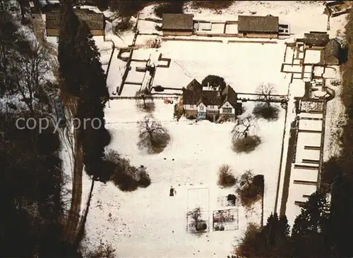 AK / Ansichtskarte Chedworth Roman Villa aerial view Kat. Cotswold
