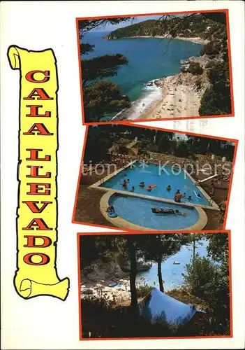 AK / Ansichtskarte Tossa de Mar Camping Cala Llevado Strand Swimming Pool Kat. Costa Brava