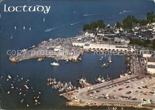 AK / Ansichtskarte Loctudy Port de peche et la criee Collection Couleurs de Bretagne Kat. Loctudy