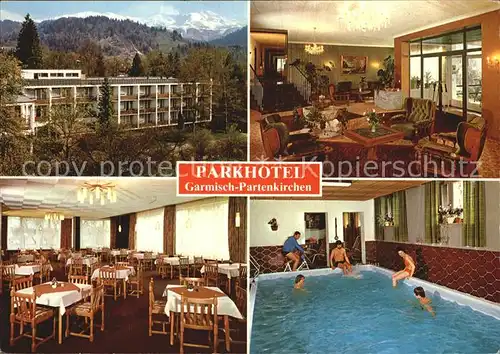 AK / Ansichtskarte Garmisch Partenkirchen Parkhotel Bundeswehr Sozialwerk eV Restaurant Hallenbad Alpenblick Kat. Garmisch Partenkirchen