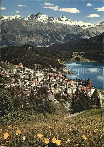 AK / Ansichtskarte St Moritz GR mit Piz Languard Kat. St Moritz