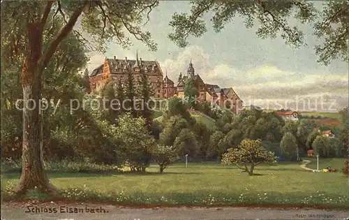 AK / Ansichtskarte Schloss Eisenbach Kuenstlerkarte Rich. Lanzendorf  Kat. Lauterbach (Hessen)
