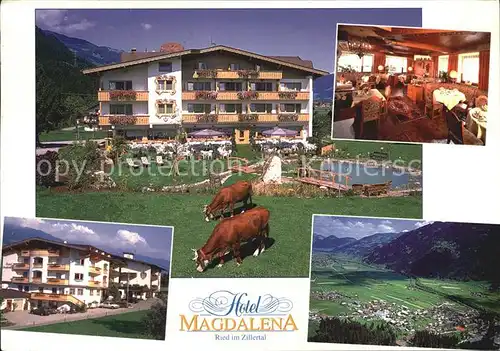 AK / Ansichtskarte Ried Zillertal Hotel Magdalena Alpenpanorama Kat. Ried im Zillertal