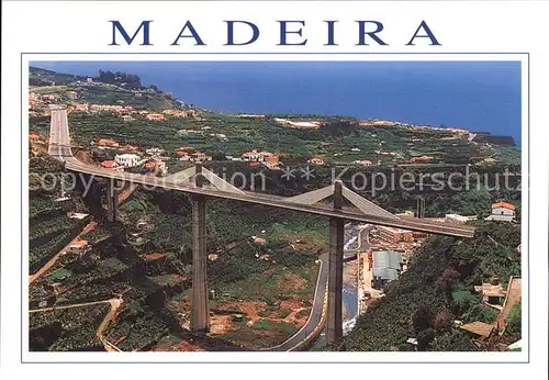 AK / Ansichtskarte Ribeira dos Socorridos Moderna ponte Bruecke Fliegeraufnahme