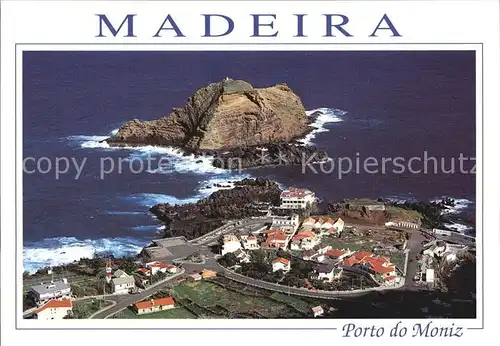 AK / Ansichtskarte Porto do Moniz Kueste Insel Fliegeraufnahme