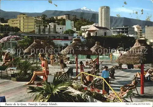 AK / Ansichtskarte Puerto de la Cruz Hotelanlage Swimming Pool El Teide Vulkan Kat. Puerto de la Cruz Tenerife