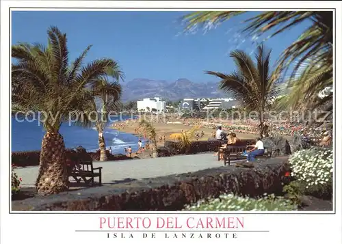 AK / Ansichtskarte Puerto del Carmen Playa Strand Promenade Kat. Tias Lanzarote