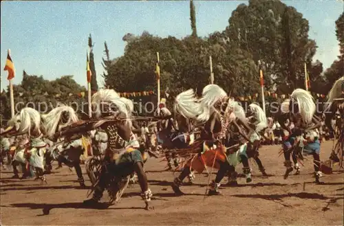 AK / Ansichtskarte Kongo Reise des Koenigs im Sommer 1955 Tanz der Eingeborenen Kat. Kongo