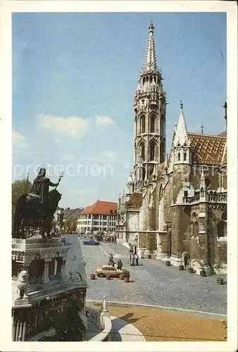 AK / Ansichtskarte Budapest Denkmal Kirchenpartie Kat. Budapest