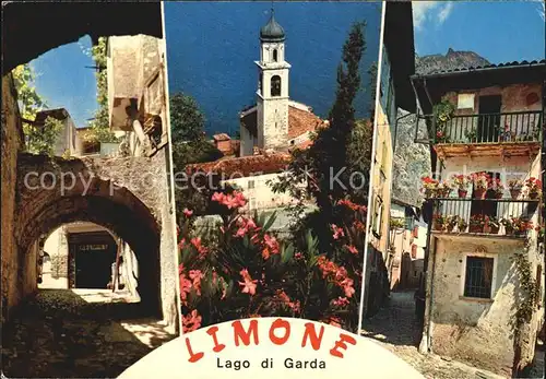 AK / Ansichtskarte Limone sul Garda Gasse Kirche Gardasee Kat. 