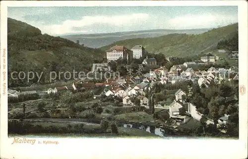 AK / Ansichtskarte Malberg Eifel Gesamtansicht mit Schloss Kat. Malberg