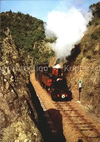 AK / Ansichtskarte Lokomotive Chemin de Fer du Vivarais Ligne Tournon Lamastre  Kat. Eisenbahn