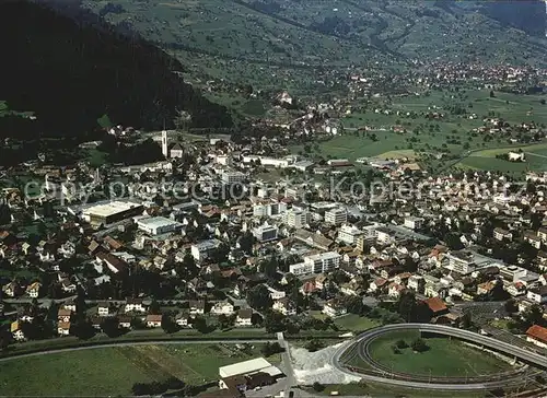 AK / Ansichtskarte Buchs SG Rheintal Fliegeraufnahme Kat. Buchs