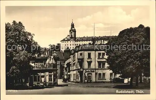 AK / Ansichtskarte Rudolstadt Ortsansicht mit Schloss Kat. Rudolstadt