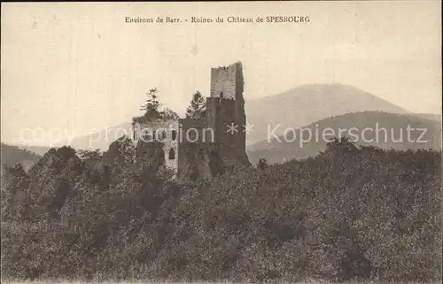 AK / Ansichtskarte Andlau Ruines du Chateau de Spesbourg Kat. Andlau