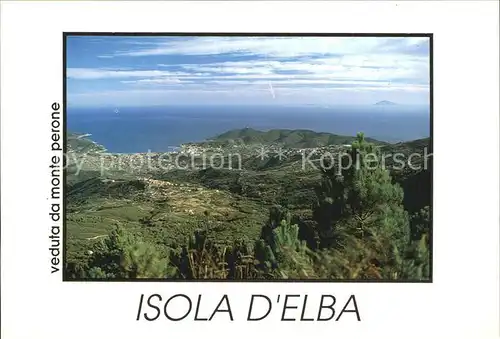 AK / Ansichtskarte Isola d Elba Veduta da monte perone Kat. Italien
