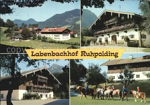 AK / Ansichtskarte Ruhpolding Labenbachhof Kindergenesungsheim Rummelsberger Anstalten der Inneren Mission eV Reiten Kat. Ruhpolding