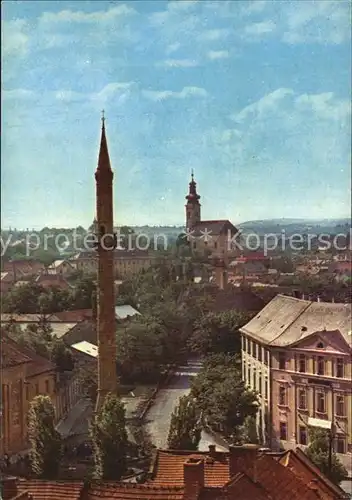 AK / Ansichtskarte Eger Erlau Ansicht mit Minarett und Kirche Kat. Eger