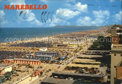 AK / Ansichtskarte Marebello Rimini Panorama Strand Promenade Kat. Rimini