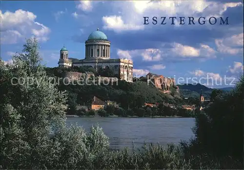 AK / Ansichtskarte Esztergom Basilika Uferpartie an der Donau Kat. Esztergom