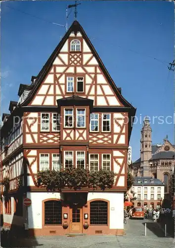 AK / Ansichtskarte Mainz Rhein Haus zum grossen Spiegel