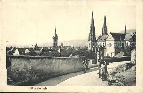 AK / Ansichtskarte Oberehnheim Stadtmauer Kirche Kat. Obernai