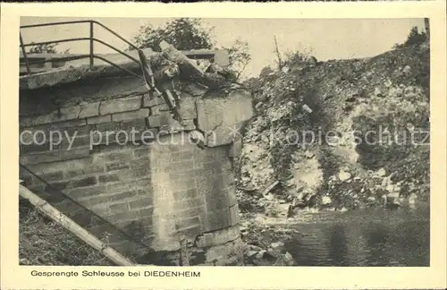 AK / Ansichtskarte Didenheim Gesprengte Schleuse Kat. Didenheim