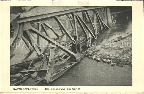 AK / Ansichtskarte Mulhouse Muehlhausen Napoleon Insel Sprengung am Kanal Kat. Mulhouse