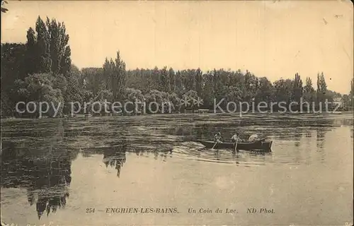 AK / Ansichtskarte Enghien les Bains Un coin du lac Kat. Enghien les Bains