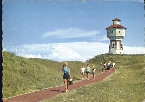 AK / Ansichtskarte Langeoog Nordseebad Weg zum Strand Wasserturm Kat. Langeoog