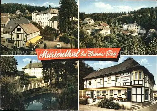 AK / Ansichtskarte Marienthal Westerwald Cafe Restaurant Pension Imhaeuser Kat. Seelbach bei Hamm (Sieg)