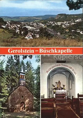 AK / Ansichtskarte Gerolstein Bueschkapelle Kat. Gerolstein
