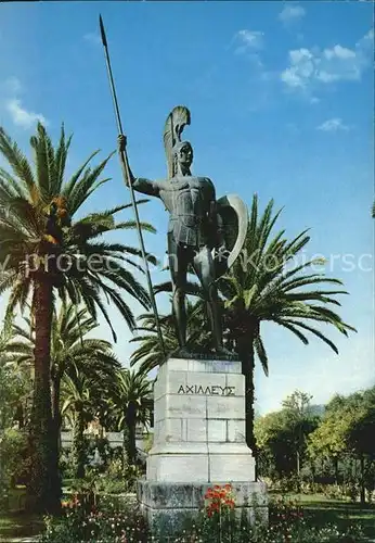 AK / Ansichtskarte Korfu Corfu Achilles Statue Kat. Griechenland