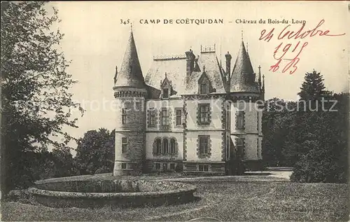 AK / Ansichtskarte Camp de Coetquidan Chateau du Bois du Loup Kat. Guer