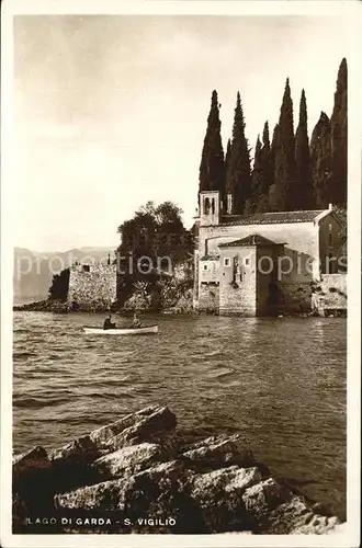 AK / Ansichtskarte San Vigilio Blick auf die Kirche Kat. Punta San Vigilio Lago di Garda