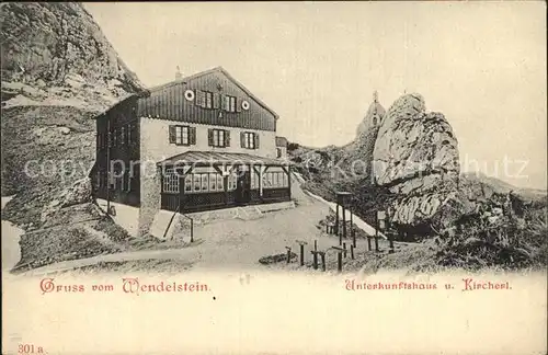 AK / Ansichtskarte Wendelstein Berg Unterkunftshaus und Kircherl Kat. Bayrischzell
