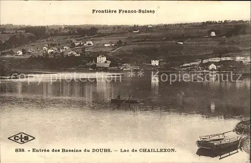 AK / Ansichtskarte Chaillexon Lac Entree des Bassins du Doubs Frontiere Franco Suisse