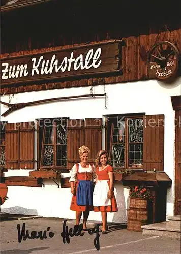 AK / Ansichtskarte Reit Winkl Zum Kuhstall Maria und Addi Hellwig Kat. Reit im Winkl