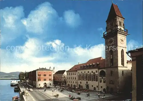 AK / Ansichtskarte Passau Rathaus Ratskeller Donau Inn Ilz Kat. Passau