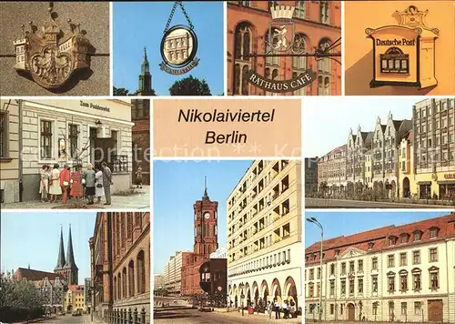 AK / Ansichtskarte Berlin Nikolaiviertel Hauptstadt der DDR Kat. Berlin