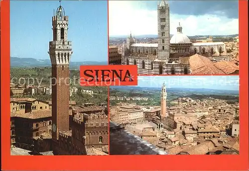 AK / Ansichtskarte Siena Panorama Dom Kathedrale Palazzo Pubblico Kat. Siena