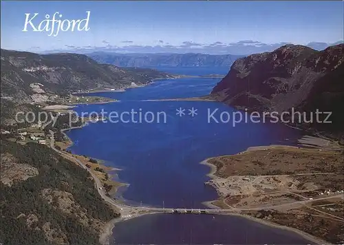 AK / Ansichtskarte Kafjord Fliegeraufnahme
