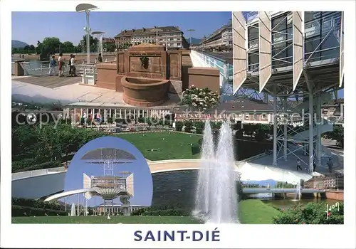 AK / Ansichtskarte Saint Die des Vosges Tour de la Liberte Pont de la Republique Fontaine Kat. Saint Die des Vosges