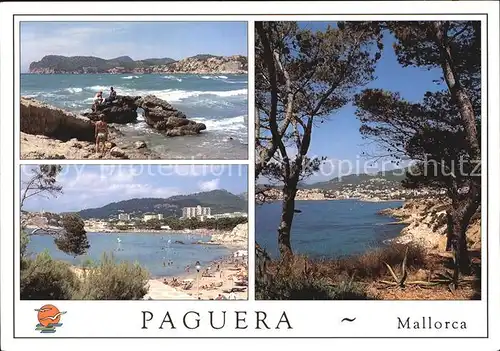 AK / Ansichtskarte Paguera Mallorca Islas Baleares Kueste Strand Pinien Kat. Calvia