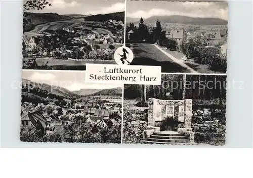 AK / Ansichtskarte Stecklenberg Panorama Luftkurort Gedenkstein Gedenktafeln Kat. Stecklenberg