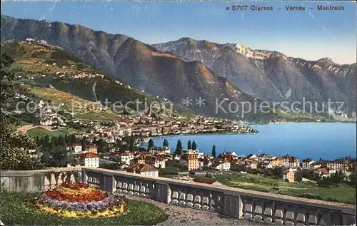 AK / Ansichtskarte Clarens Montreux et Vernex Lac Leman Alpes Genfersee Alpen Kat. Montreux