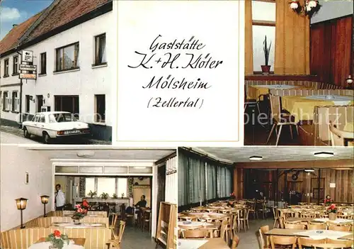 AK / Ansichtskarte Moelsheim Gaststaette Kloeter Gaststube Speisesaal Kat. Moelsheim